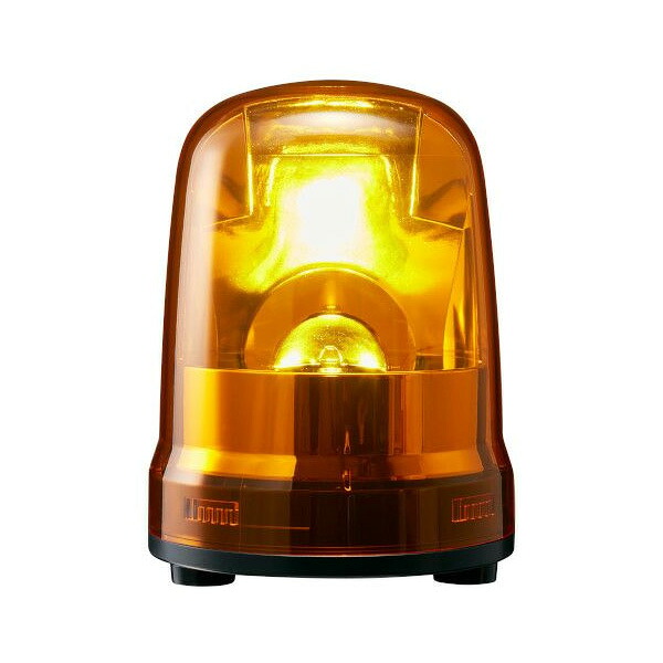 Яパトライト 【SKP-M1J-Y】黄 回転灯 モータ回転 DC12-24V φ150mm 配線：キャブタイヤコード ブザーなし
