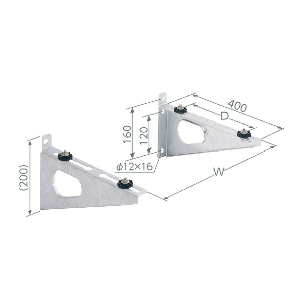 楽天市場】日晴金属 C-BZG-L クーラーキヤッチャー 2×4住宅用