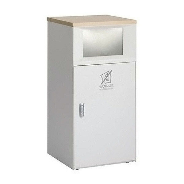 ●u.テラモト 紙くずかご【DS-189-512-0】トラッシュボックスFT 象牙色 もえないゴミ用 67L 屋内用 標準尺度手合い 受注生み出すこと
