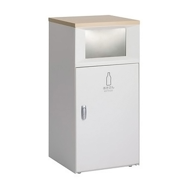 ●u.テラモト 紙くずかご【DS-189-517-0】トラッシュボックスFT 象牙色 あきびん用 67L 屋内用 標準尺度手合い 受注生み出すこと