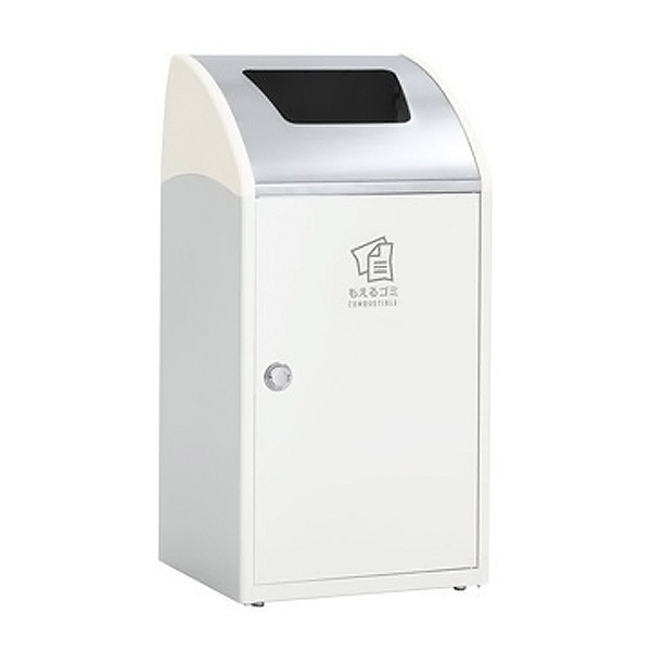 ●u.テラモト ゴミ箱【DS-168-511-7】Trim(トリム)STF(ステン) オフホワイト もえるゴミ用 68L 屋内用 スタンダードタイプ 受注生産｜あいあいショップさくら