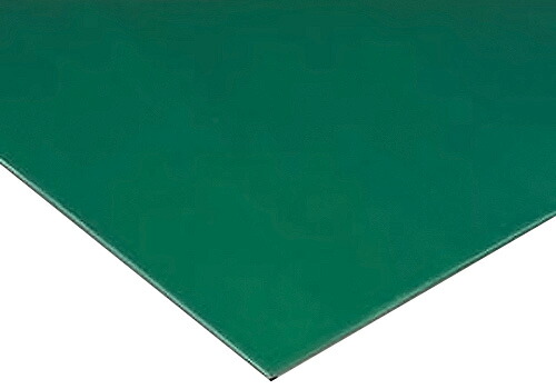 ●u.テラモト 【MR-141-256-1】ビニール長マット 平板 緑 すべり止めマット 91cm×20m