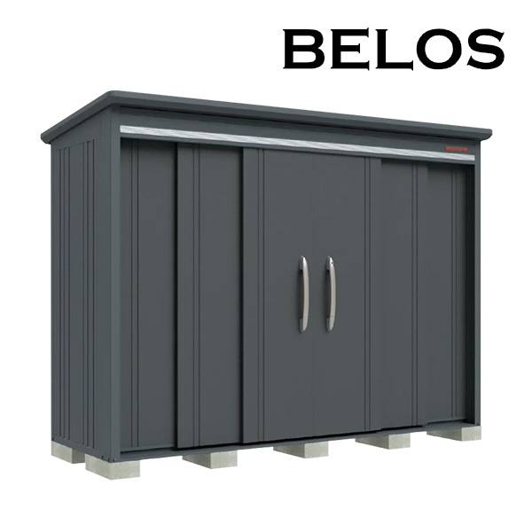 ●u.田窪工業所 物置【B-K2910】BELOS (ヴェロス) B-series 豪雪型 結露減少屋根 背面棚タイプ 間口2930mm 奥行1000mm 受注生産
