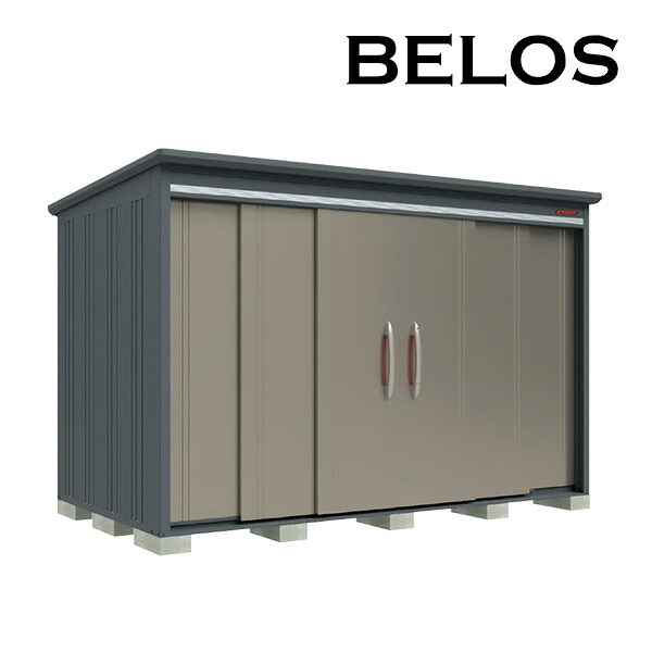 ●u.田窪工業所 物置【B-T3318Y】BELOS (ヴェロス) B-series 多雪型 結露減少屋根 側面棚タイプ 間口3330mm 奥行1800mm 受注生産