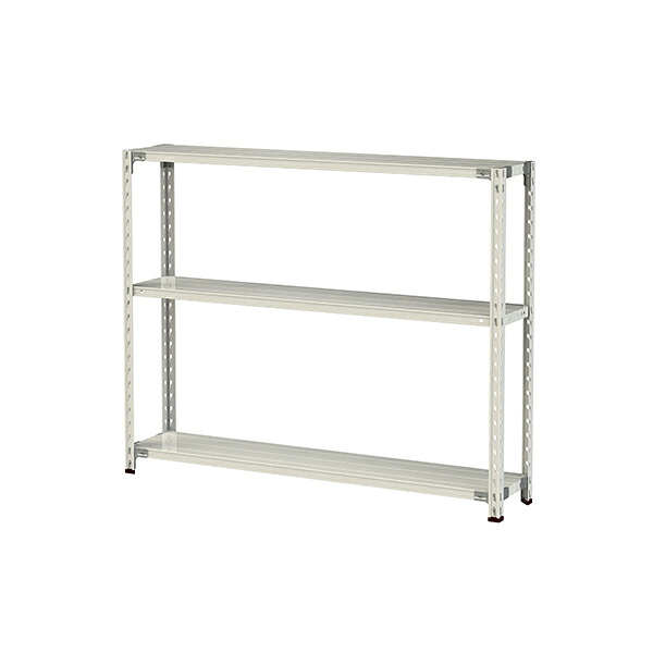 ●u.まっ盛りキン/山金工業【1.5S4530-3W】雄捩子受け答え軽中量仕合わせ(150kg/段) 3段 間口1500粍 白いこと薄墨色 精神的な統合式