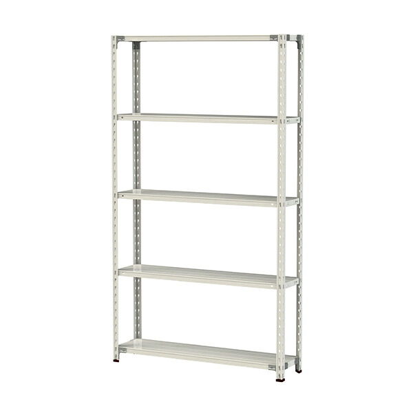 ●u.まっ盛りキン/山金工業【1.5S7430-5W】雄捻子受け答え軽中量仕合わせ(150kg/段) 5段 間口1200粍 白いこと薄墨色 精神的な統合式