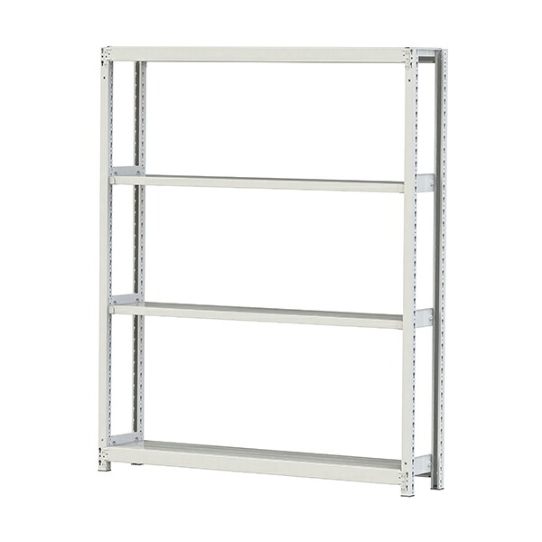 ●u.ヤマキン/山金工業【2S6530-4W】ボルトレス軽中量ラック(200kg/段) 4段 単体 間口1500mm 組立式｜あいあいショップさくら