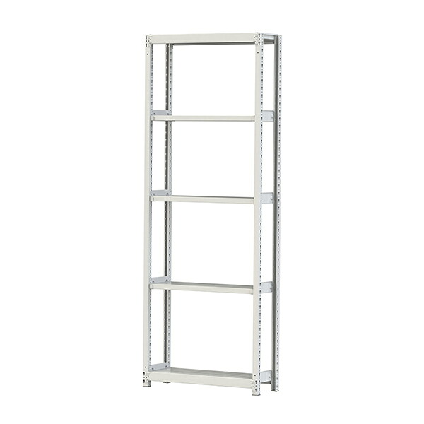 ●u.ヤマキン/山金工業【2S8330-5W】ボルトレス軽中量ラック(200kg/段) 5段 単体 間口900mm 組立式