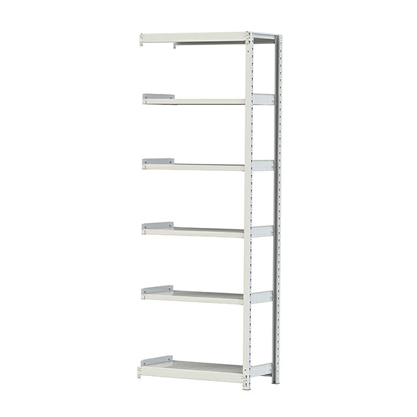 「連結型のみの購入は不可」●u.ヤマキン/山金工業【2S8345-6WR】ボルトレス軽中量ラック(200kg/段) 6段 連結 間口900mm 組立式｜あいあいショップさくら 18,346円
