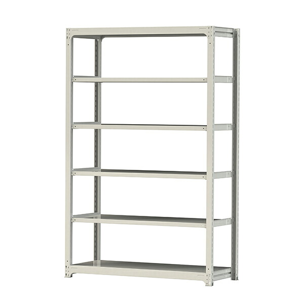 ●u.まっ盛りキン/山金工業【3S8562-6W】雄捻子受け答え中量仕合わせ(300kg/段) 6段 単体 高さ2400粍 白いこと薄墨色 精神的な統合式