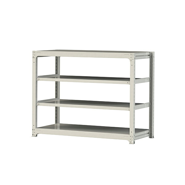●u.まっ盛りキン/山金工業【5S4570-4W】雄捻子受け答え中量仕合わせ(500kg/段) 4段 単体 高さ1200粍 白いこと薄墨色 精神的な統合式