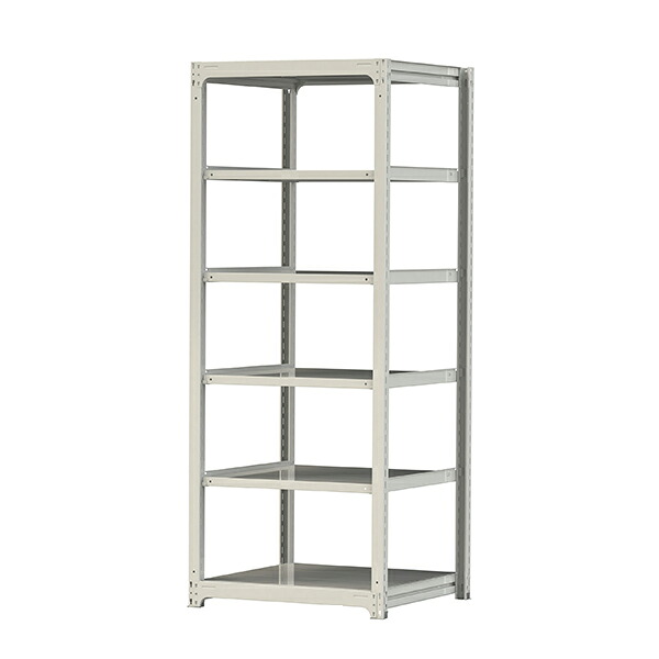 ●u.まっ盛りキン/山金工業【5S8391-6W】雄捻子受け答え中量仕合わせ(500kg/段) 6段 単体 高さ2400粍 白いこと薄墨色 精神的な統合式