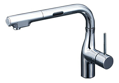 ◆店卸し資産有り！KVK 水栓金具【KM6111ECHS】勝手もと水栓 AC手合い シングルシャワー付雑ぜ合わせる栓(検出器付) 原則として地用