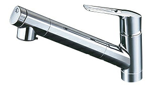 ◆店卸し資産有り！∠KVK 水栓金具【KM6001EC2】浄水器内蔵用シングルシャワー付雑ぜ合わせる栓 シャワー頭顱抽き出し 浄水薬莢付