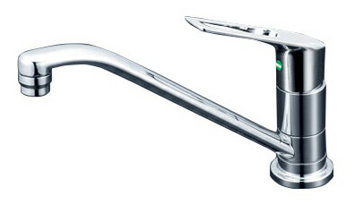 ◆在庫有り！KVK 水栓金具【KM5011UTEC】取付穴兼用型・流し台用シングルレバー式混合栓(eレバー)