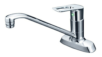◆在庫有り!KVK 水栓金具【KM5081TR2EC】流し台用シングルレバー式混合栓 200mmパイプ付(eレバー)|あいあいショップさくら