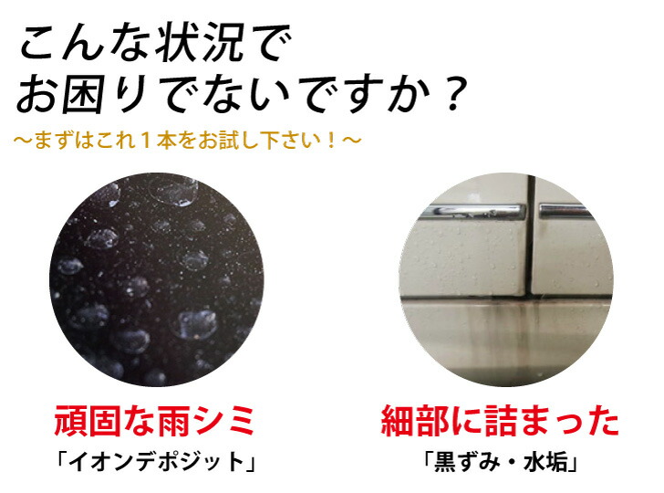 イオンデポジット除去 300ml ウォータースポット除去 業務用 除去剤 イオンデポジットクリーナー ウォータースポットクリーナー ウォータスポットリムーバー 水垢 水シミ 対策 除去 車 洗車 イオンデポジット除去剤 Salon Raquet De