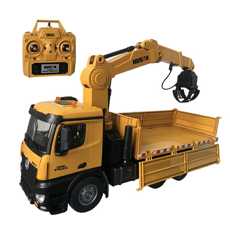 箱破損1/14サイズ　２６ｃｈ　折り曲げクレーントラックラジコン Amazon.co.jp: 1/14 2.4GHz 26ch 4軸8輪 折り曲げ式 クレーン