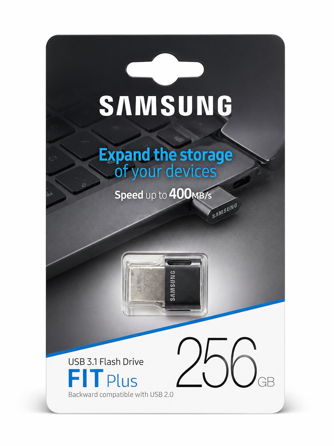 サムスン(SAMSUNG) Fit Plus 256GB 400MB/S USB 3.1 Flash Drive MUF-256AB/EC