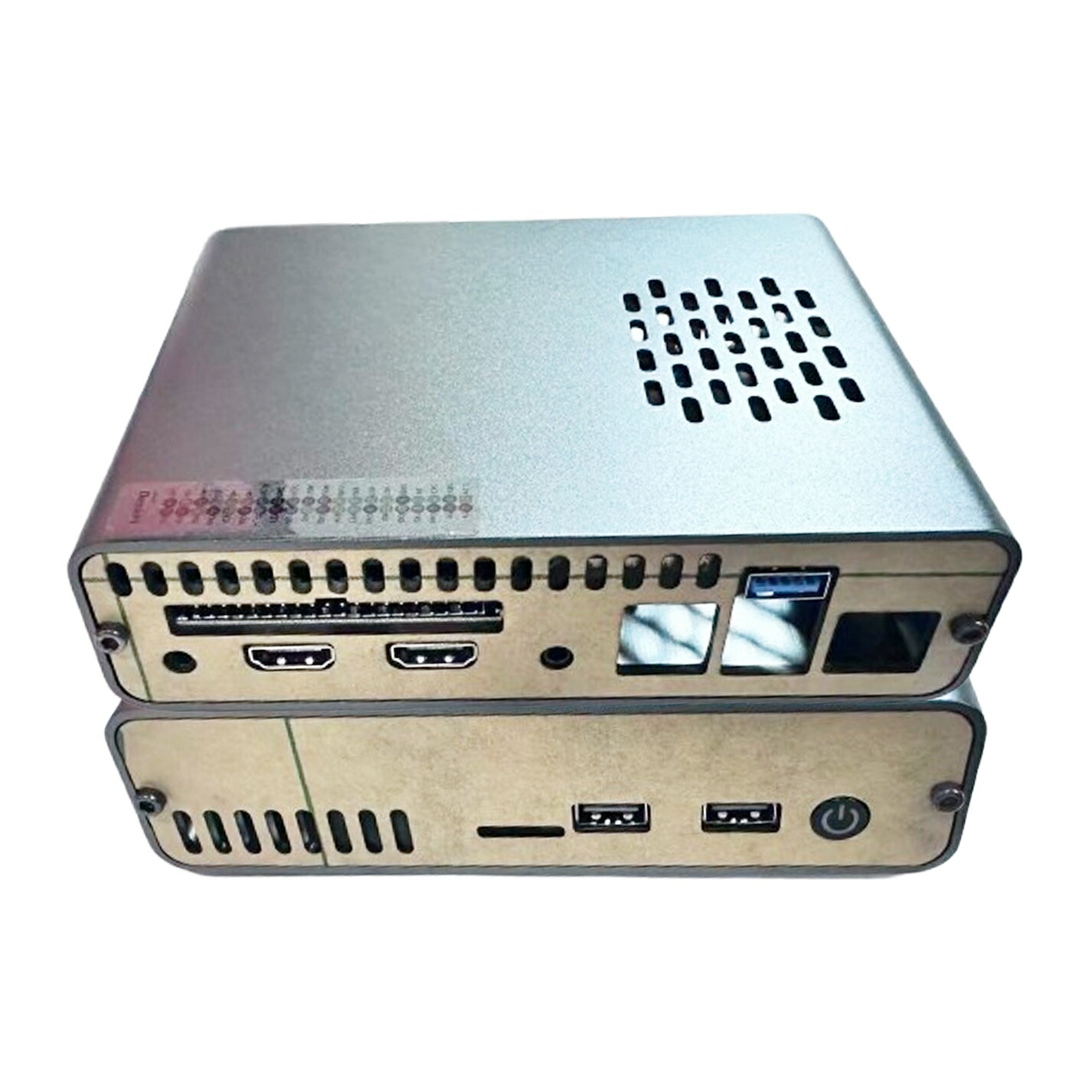 GeeekPi DeskPi Pro V2 2.5in SATA HDD/SSD NAS記憶装置一揃いの道具（Raspberry Pi 4、ICE主柱空調設備、ワット数付き添い人書き割りいの一番ボックス席相応う、Raspberry Pi 4 Model B相応う）（Piゲーム盤は含まれません）