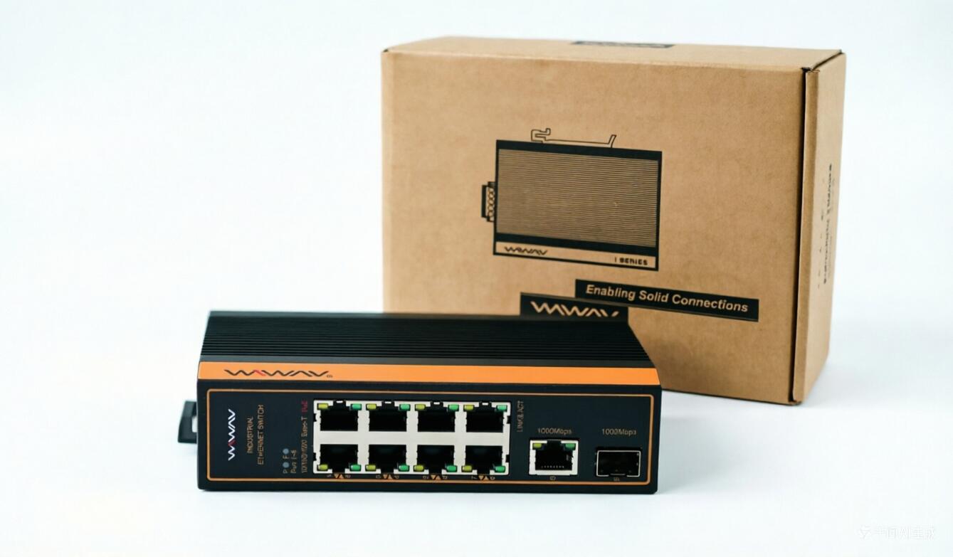 WIWAV WP1110-9GE1GF-I 10/100/1000Mbps 10ポートギガビットPoE加工用イーサネットスイッチ/広広とした動くこと体温相応う(-40~+85°C) 超小型 DIN 金属元素筐体 IP40 UL証明  0709202670706