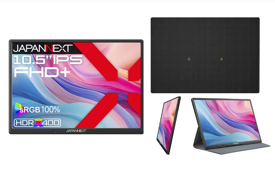 【訳あり】JAPANNEXTが10.5インチ IPSパネル搭載 アスペクト比3:2のフルHD＋モバイルディスプレイをECサイト限定 4589511170564 JN-MD-IPS105FP