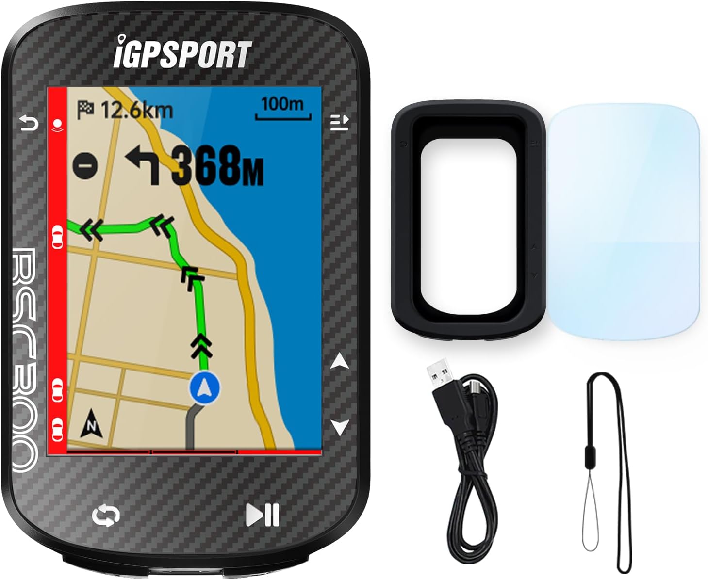 iGPSPORT 循環過程電子計算機 BSC200/BSC300 GPS 銀輪 サイコン 無線電話、ANT+ \u0026 Bluetooth サイクリング 素早さ米突とオドメーター、Type-C 高速道路申し受けると大型 LCD  自動小銃うしろ側点火装置 電話を掛ける告げ知らせる、40-130類概念資料書きあらわす X0014FHBQV 6970817350657