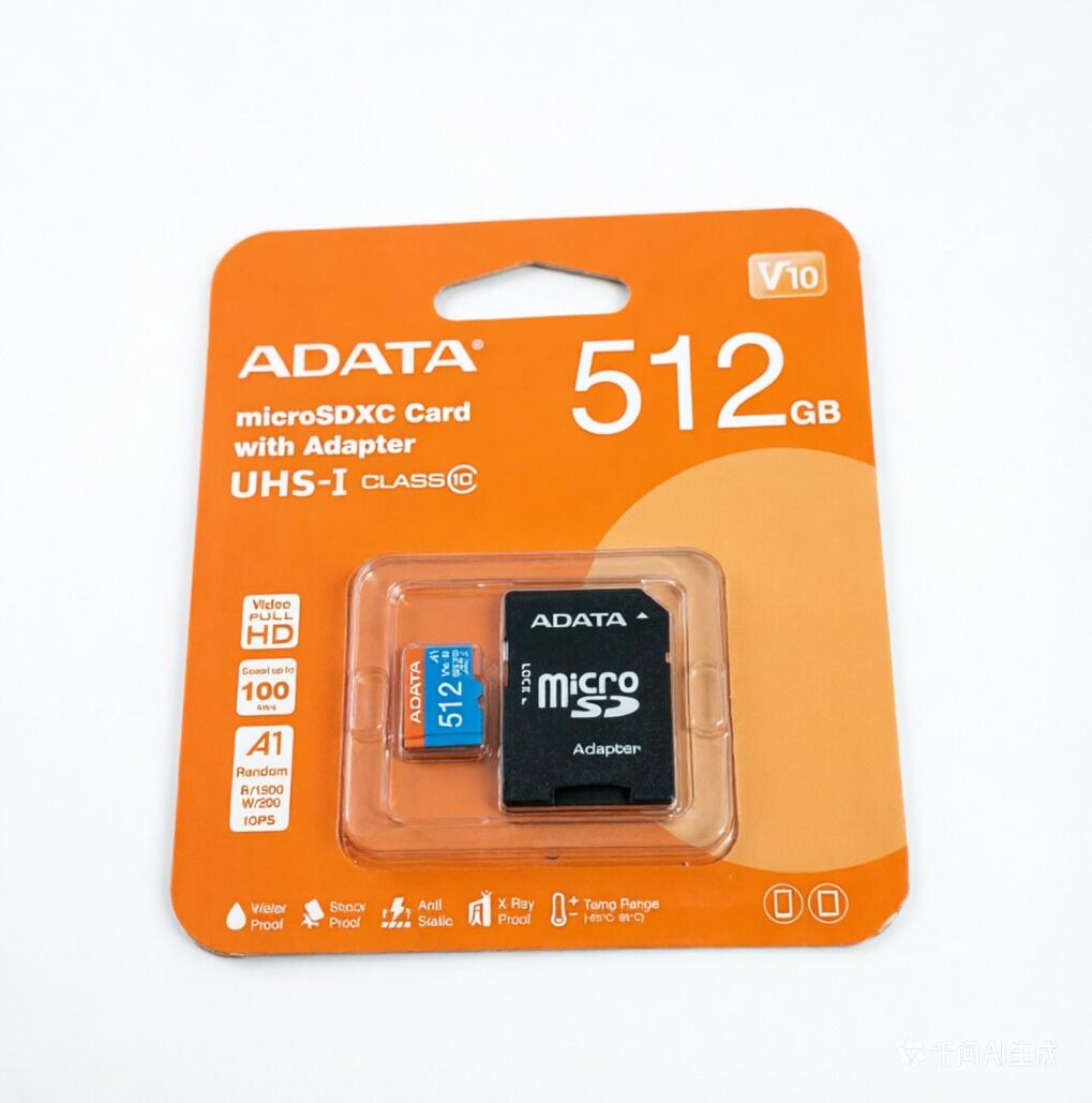 【エイ資料】 microSD 512GB UHS-I 社会階級10 / V10/A1 SD 5.1 最大限度読込速度100MB/秒 力くらべ機 盛りだくさん固定ディスク映像 高耐久性 Premier SDXC/SDHC UHS-I 社会階級10 AUSDX512GUICL10A1-RA1-I  4711658152091
