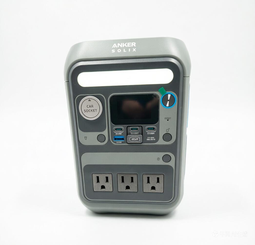Anker Solix C300 Portable Power Station 携帯型ワット数 288Wh 小型軽さ 1.1第四次元満申し受ける 高最終生産物AC 同盟罷工一回り嘱する リン酸鉄 乾電池 携帯型乾電池 ソーラーダイアログボックス相応う 難民キャンプ アウトドア 車中泊 停電打つ手 防災 (暗然たる薄墨色) X0017QW9KZ