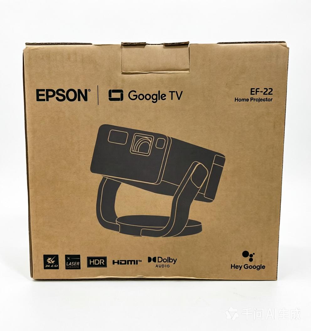 エプソン ドリーミオ 介護ホーム映写機 EF-22B Full 固定ディスク 1000ルーメン Google TV・・積み上げる 身寄り用 小型 介護ホーム芝居小屋 推し活 活動写真 運動競技御覧なさる フット付き添い人青写真 4988617519824