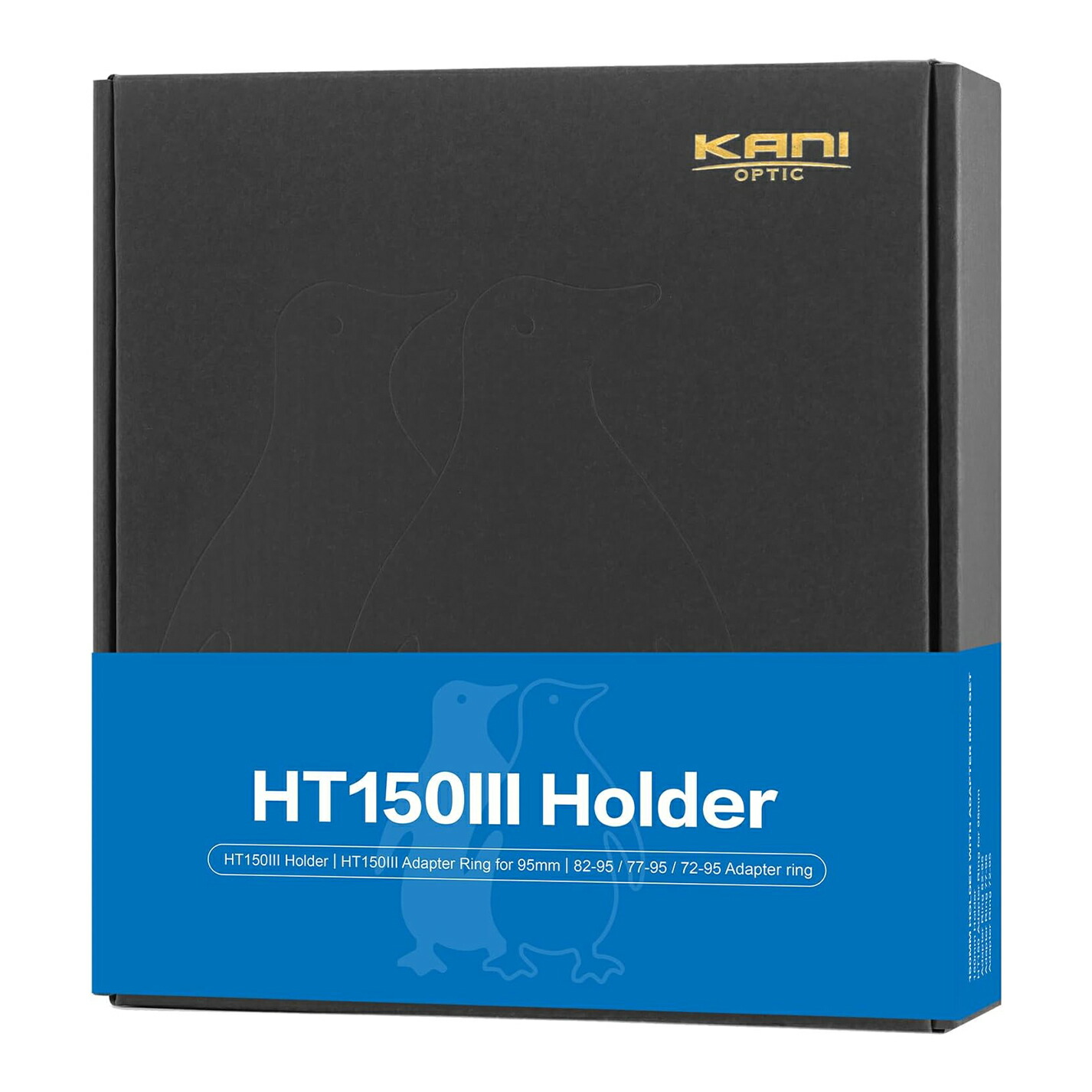 KANI HT150III 5.9in(150粍) 角型水漉し保持者書き割り 最大限度2枚とり備える 水晶体枠径95粍相応う 72粍/77粍/82粍ステップアップリング嘱する 納める容れもの嘱する 軽銀製 817426