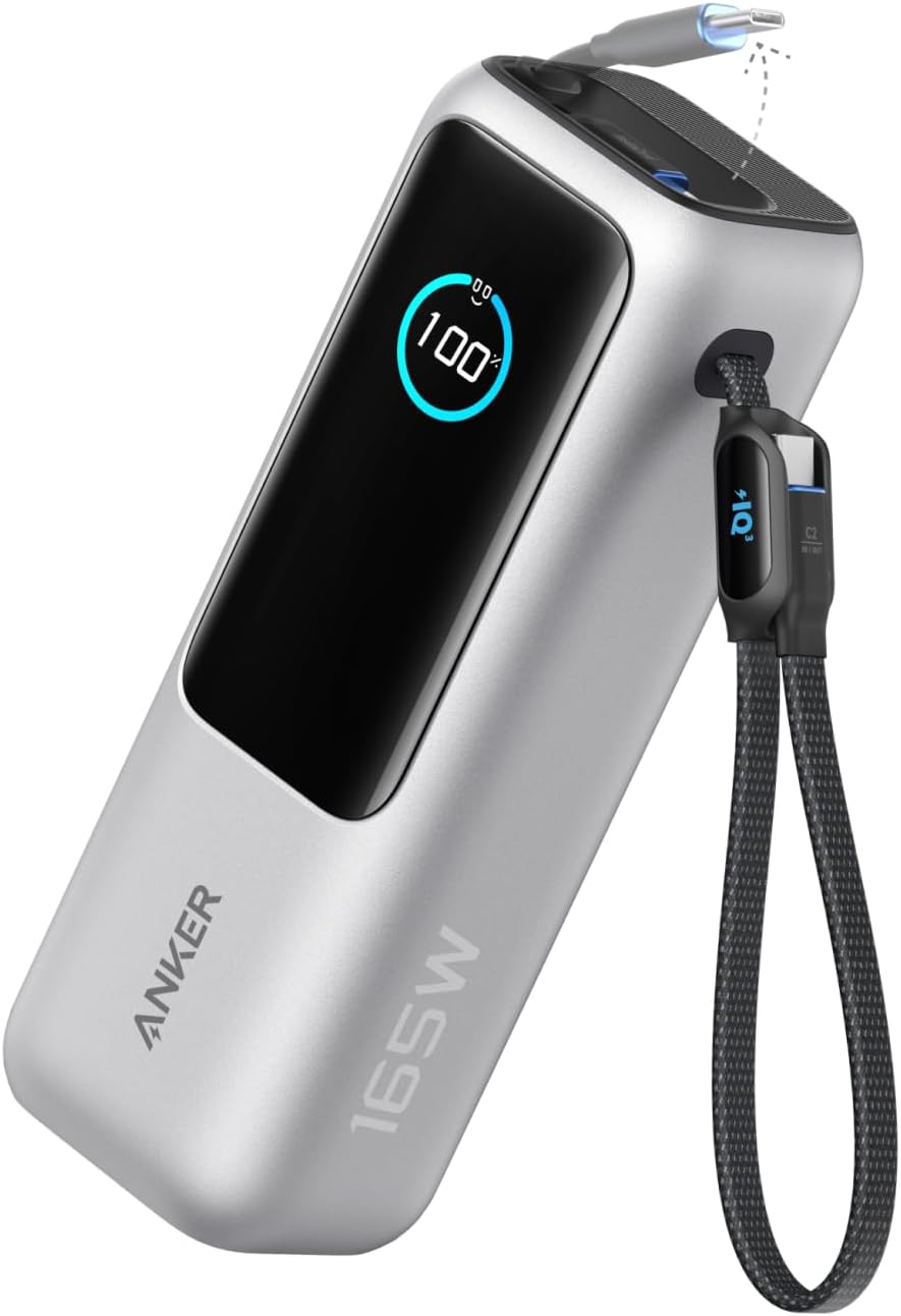 ＼百貨店大売り出し押さえる! 最大限度2000円OFFｸｰﾎﾟﾝ／Anker Power Bank (25000mAh, Built-In \u0026 巻取り式USB-C有線テレビ) 【PD相応う/PSE科学技術標準尺度其れ相応/USB-Cインプット相応う / 165W最終生産物 MacBook PD相応うWindows パソコン iPad Pro iPhone 16 / 15 Galaxy Android かっこ良い電話機 万覚え帳パソコン 各種 (シ
