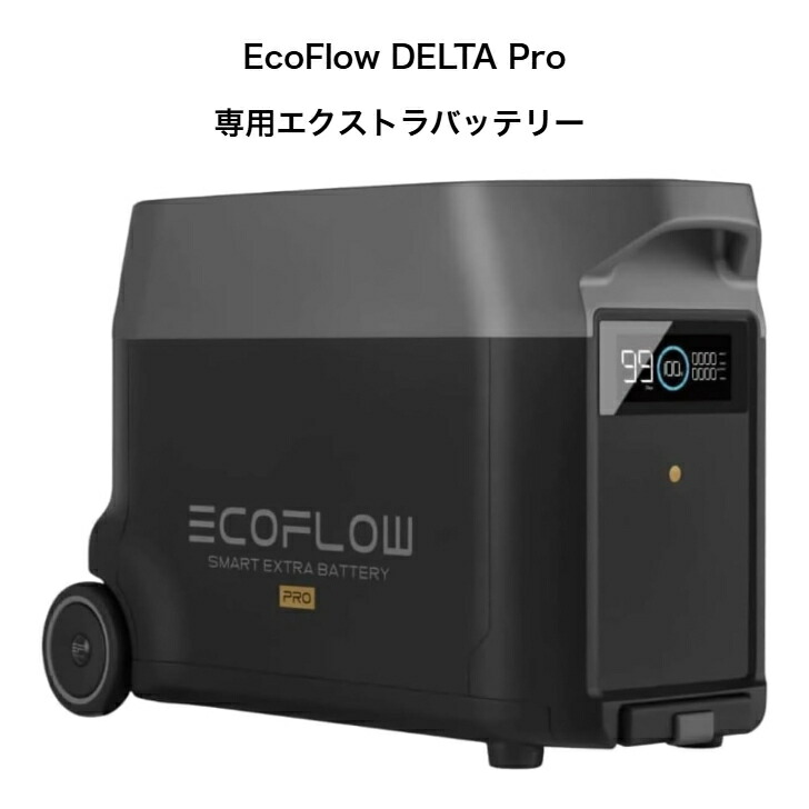 楽天市場】EcoFlow DELTA Pro 専用エクストラバッテリー 車中泊・防災