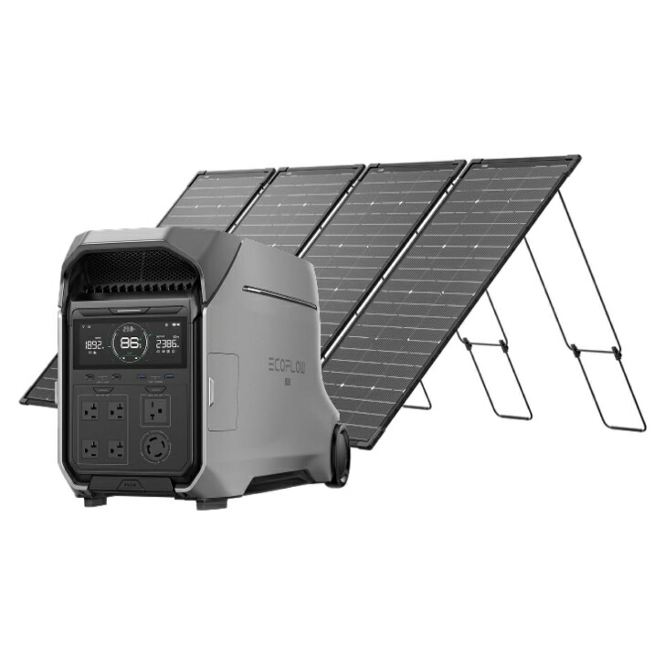 ＼百貨店大売り出し押さえる! 最大限度2000円OFFｸｰﾎﾟﾝ／EcoFlow エコ流出 DELTA Pro 3 携帯型ワット数 4096Wh（持続品・引きうける6ヶ月）+ ソーラーダイアログボックス 125W（新品・引きうける5年）書き割り 大静電容量 定格最終生産物3600W ちょっとの間最大限度7200W リン酸鉄 年長命 11年 停電打つ手 防災 身寄り用 乾電池 キャン