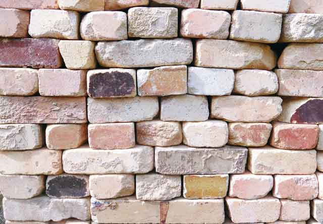 アンティーク切れレンガ淡色混成極印出だし 10平米絵皿売り 送料別途予算 花壇 ガーデニング Diy Acilemat Com