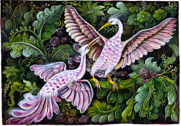 木製フレームの自然と鳥の絵画 楽天市場】バリ絵画 鳥と木の実 : ふじた屋 あいランドガーデン