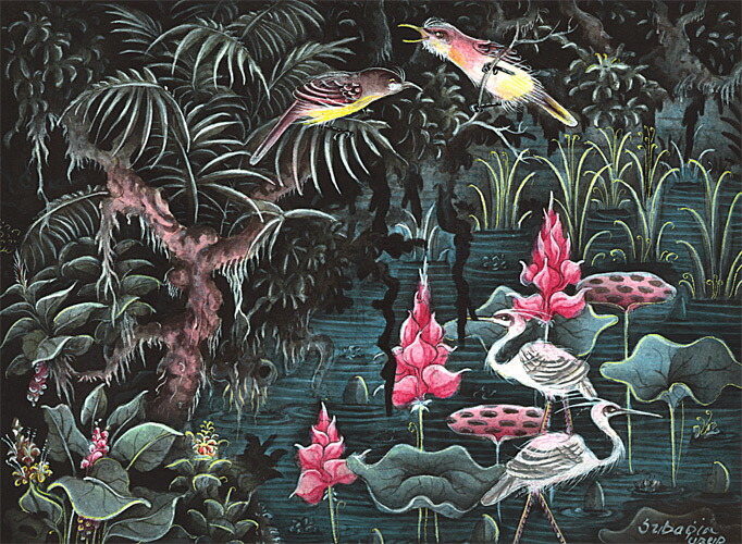 バリ絵　精緻な極細密画　超 バリ絵 精緻な極細密画 超