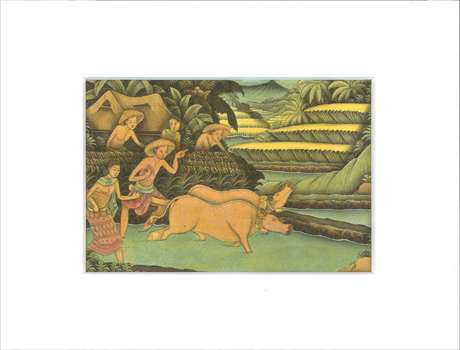 バリ絵　精緻な極細密画　超 バリ絵精緻な極細密画超