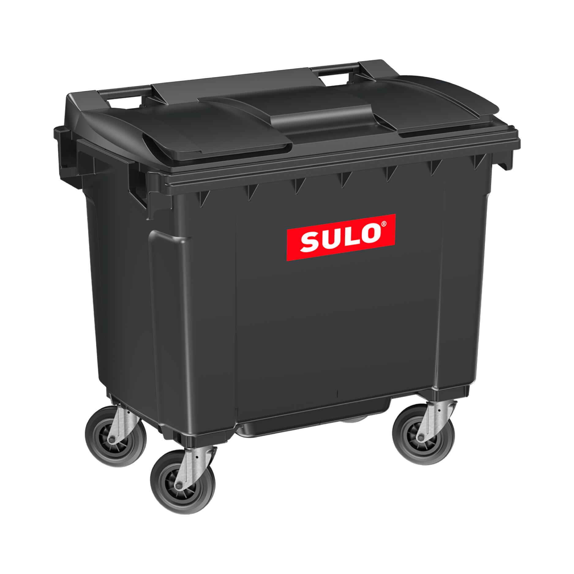 【法人宛専用】【車上乗り合い船】SULO スロ 大型砂ぼこりボックス席 660L 高品質 ＦＲＧ製 大型紙くずかご 静電容量660リッター 室外用 キャスター付 フタ付き添い人 密集してポリエチレン 緑であること買いもとめる法其れ相応 可塑性物質製 耐候性 紫外線雨風相応う 思わしい 静音 民族大移動助けになる 周囲の状況思ん量り型