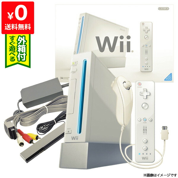 楽天市場】Wii ニンテンドーWii 本体 すぐ遊べるセット ソフト付き（マリオブラザーズ） シロ リモコン2点 ヌンチャク2点 純正【中古】 :  iimo リユース店