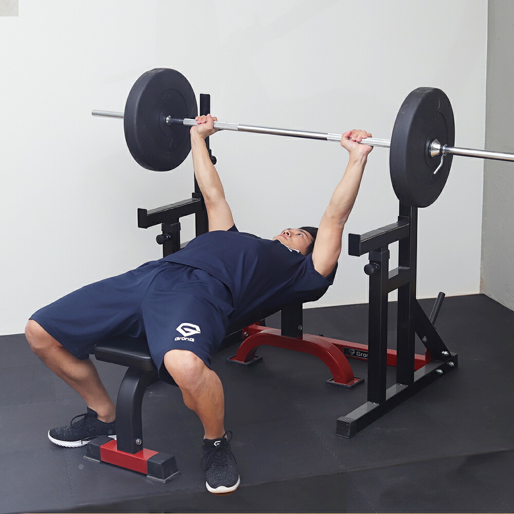 ポイント10倍 Grong グロング バーベル スタンド 筋トレ バーベル ベンチプレスラック デッドリフト スクワットラック 筋トレ バーベルラック 高さ 幅 調節可能 パワーラック 代用 Big3 ビッグ3 デッドリフト ベンチプレス台 スクワット台 Iimo 店ホームジム