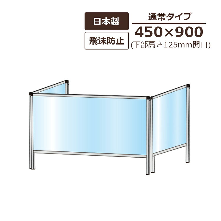 パーテーションスタンド3面タイプ HBPH3F/E 屋内 450×900 通常サイズ  下部開口高さ125ｍｍ