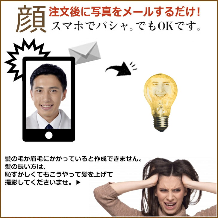 楽天市場 顔写真で作る 豆電球 顔 Tシャツ ホワイト 白 オリジナルtシャツ 面白いtシャツ おもしろtシャツ おもしろい ギフト グッズ 誕生日プレゼント ウケる メンズ レディース キッズ 子供 お揃い ペア 名入れ 名前入れ 写真入り 写真プリント プレゼント Gift