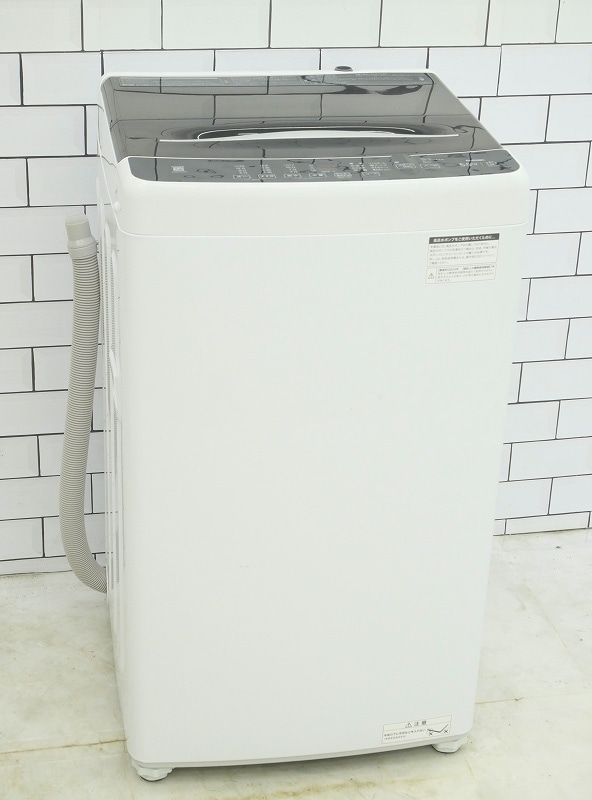 【中古】【地域限定配送・設置無料】人気メーカー製 全自動洗濯機 5.5kg 分解洗浄済みで清潔・安心