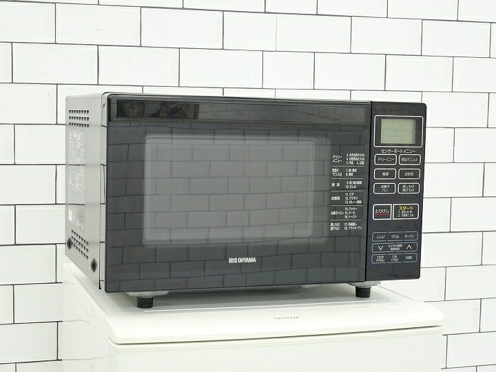 【中古】【地域限定配送・設置無料】アイリスオーヤマ製/2020年式/中古オーブンレンジ　18L /MO-FS3-B