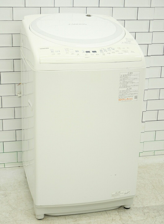 【中古】【地域限定配送・設置無料】乾燥機付き 一人暮らし ファミリー向け 2021年製 8kg 洗濯乾燥機 東芝 AW-8V9 63,800円