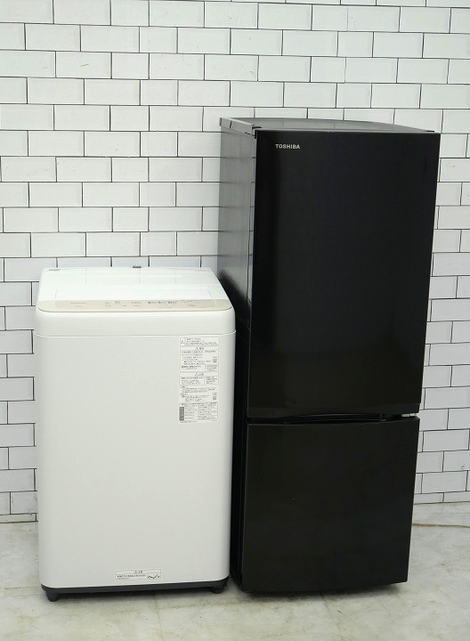 【中古】【地域限定配送・設置無料】153L、6kg◆25年、24年◆東芝、パナソニック製◆（冷蔵庫、洗濯機）中古家電2点セット｜いいね家電ショップ