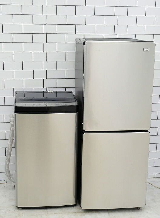 【中古】【地域限定配送・設置無料】148L、5.5kg◆23年、24年◆Haier、Haier製◆（冷蔵庫、洗濯機）中古家電2点セット｜いいね家電ショップ
