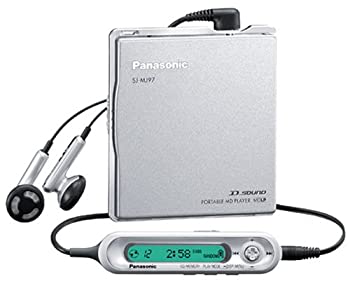 【中古】パナソニック 携帯型MD電気蓄音機 しろがね色 SJ-MJ97-S