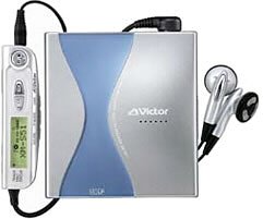 【中古】（人並み外れたに好いたらしい）JVC XM-S51-A 携帯型MD電気蓄音機 青味